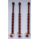 Englischer Klppel  mit Perlenring ca 10,6 cm lang dunkles Holz