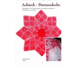 Klppelbrief Achteck-Sternendecke von Karla Bruer