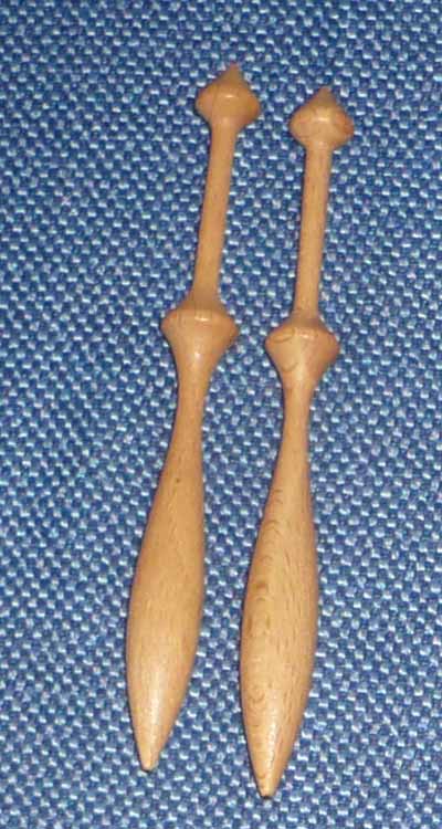 Paar dnische Klppel 11,2 cm
