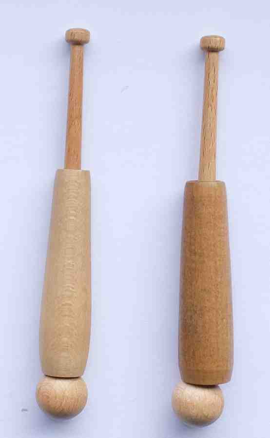 Paar Hlsenklppel ca. 10,4 cm