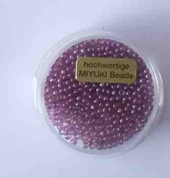 MIYUKI Perlen 2,2 mm 6 Gramm transp. luster violet