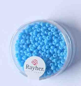 Rocailles 2,6 mm 17 gramm hellblau opak - Rayher