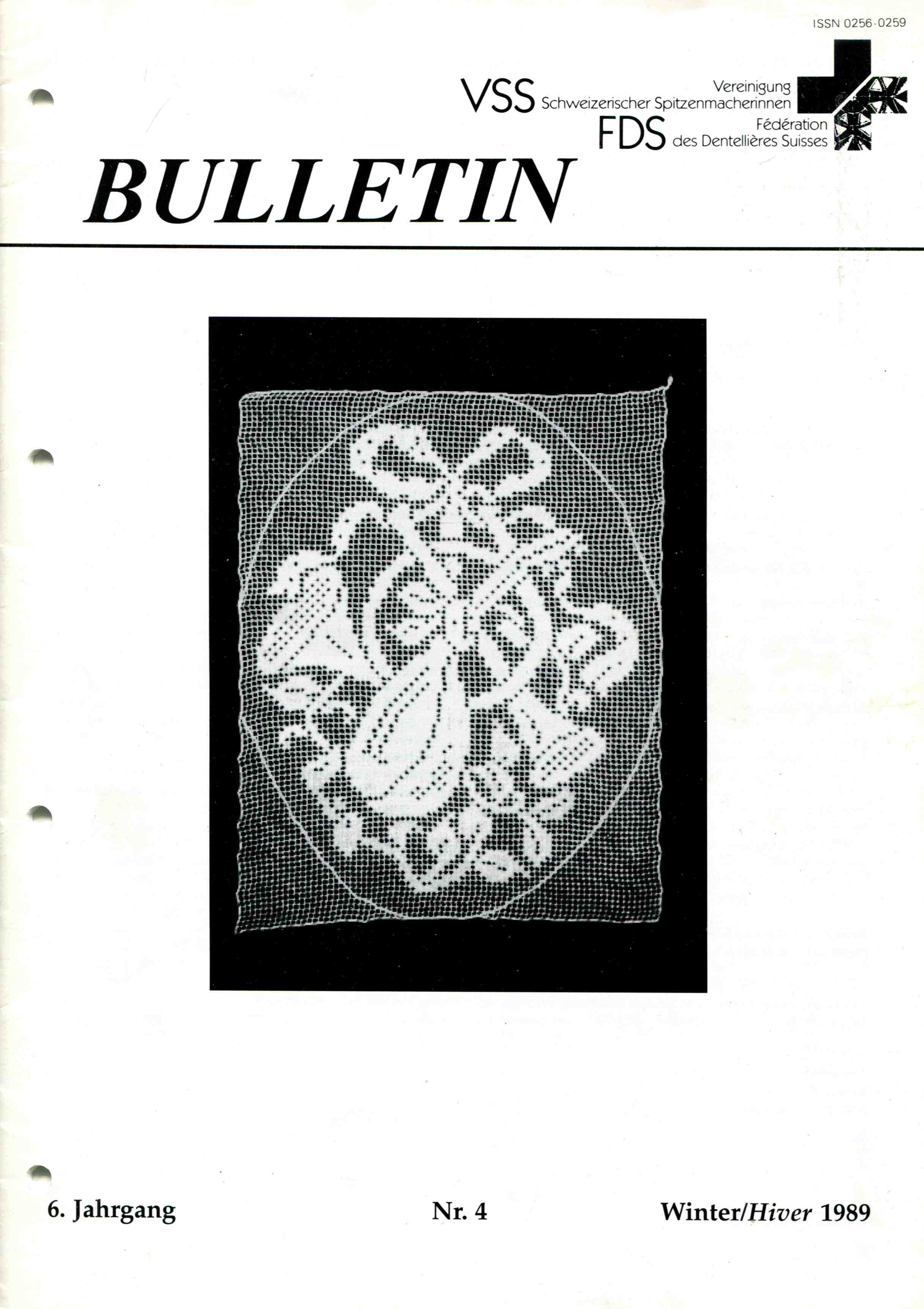 Bulletin VSS 6. Jahrgang Nr.4 Winter 1989