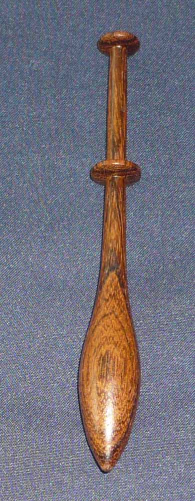 Klppel ca 11,9 cm lang -dunkles Holz
