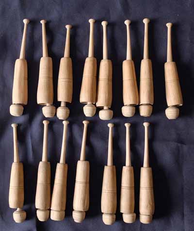 Set 15 tube bobbins 12,8 cm