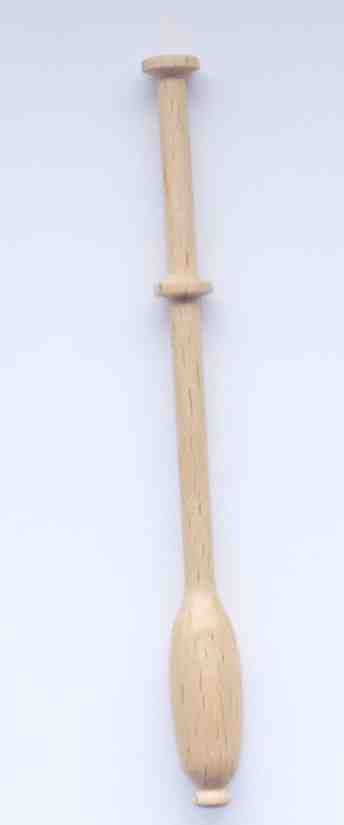 Bincheklppel ca 9,8 cm helles Holz
