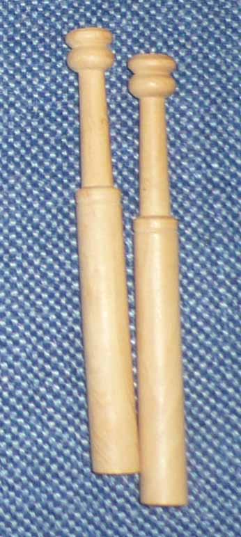 Paar spanische Palmholzklppel ca 10 cm
