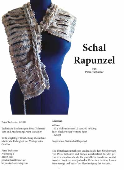Pattern Scarf Rapunzel by Petra Tschanter