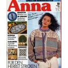 Anna 1988 Oktober Kurs: Zweifarben-Strickmuster