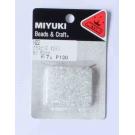 MIYUKI 2 mm 7 Gramm transparent irisierent