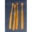 Set 4 spanische Palmholzklppel ca 10-11,5 cm lang