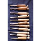 Set 11 Hülsenklöppel ca 11,8-12 cm Set 11 Hülsenklöppel ca 11,8-12 cm