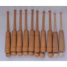 Set 10 Hlsenklppel ca 13,2 cm lang