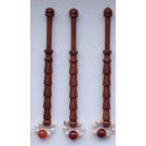 Englischer Klppel  mit Perlenring ca 10,6 cm lang dunkles Holz