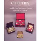 Christies`s Ausstellungskatalog "Thimbles ans Sewing Accesories"