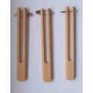 Set 3 Klppelhalter aus Holz ca 15,8 cm lang