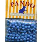 wood beads blue 6 mm