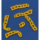 Häkelbänder Set mit 6 kurzen Bändern gelb