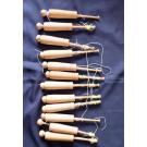 Set 12 tube bobbins ca 13 cm lang Set 12 tube bobbins ca 13 cm lang