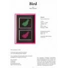 Klöppelbrief Bird von Petra Tschanter