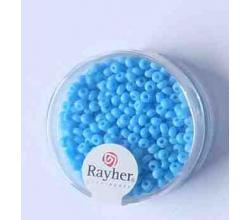 Rocailles 2,6 mm 17 gramm hellblau opak - Rayher