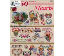 50 cross stich Hearts by Rita Weiss