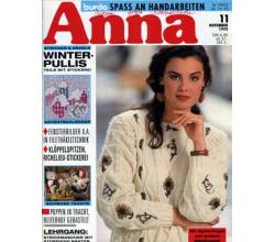 Anna 1993 November Kurs: Strickmaschen mit Stopfhohlnhten