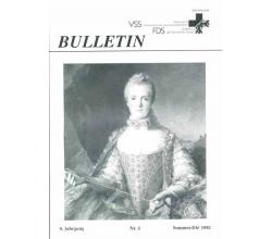 Bulletin VSS 9. Jahrgang Nr. 2 Summer 1992