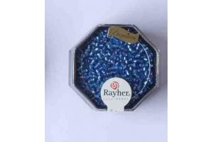 Rocailles 2,2 mm 12 gramm mit Silbereinzug - Rayher