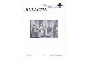 Bulletin VSS 8. Jahrgang Nr. 1 Frhjahr 1991