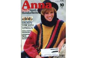 Anna 1984 Oktober Lehrgang: Neue Zweifarben-Stricktechnik