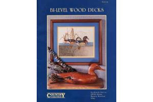 Bi-Level Wood Ducks Contry Cross-Stich