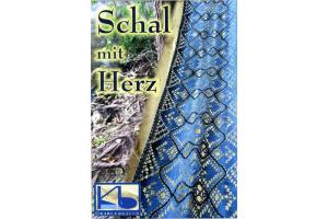 Klppelbrief Schal mit Herz von Karla Bruer